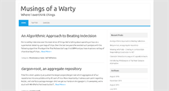 Desktop Screenshot of itzwarty.com